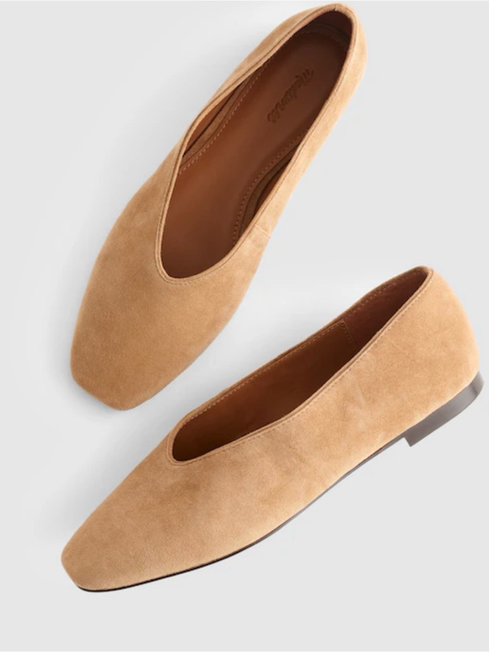 NEW Madewell The Mylie Ballet FlatTawny Khaki Sz 7 $128